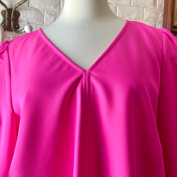 Tuckernuck Hot Pink Feather Easton Blouse NWT - Picture 5 of 16